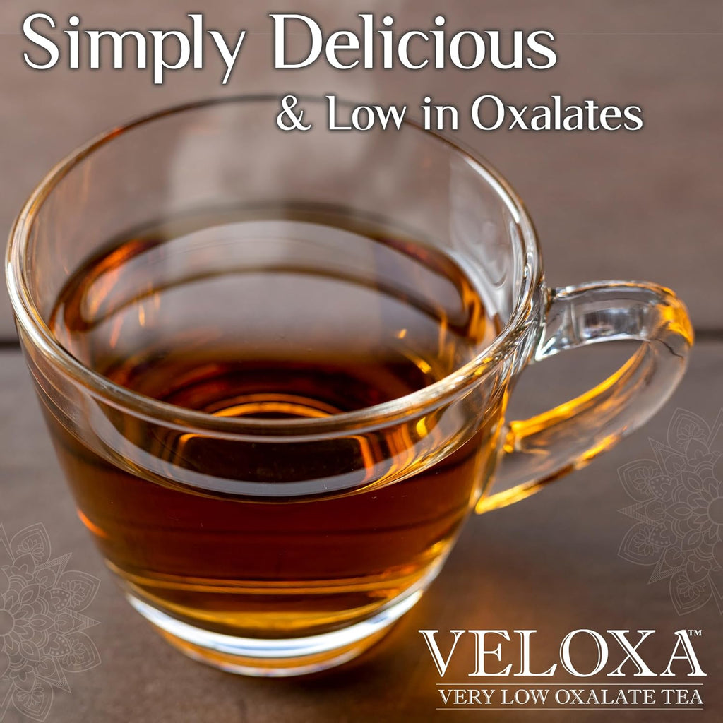 Veloxa™ Very Low Oxalate Tea (90 Pyramid Tea Bags (3 Cartons), Luscious Lemon Low Oxalate Rooibos)