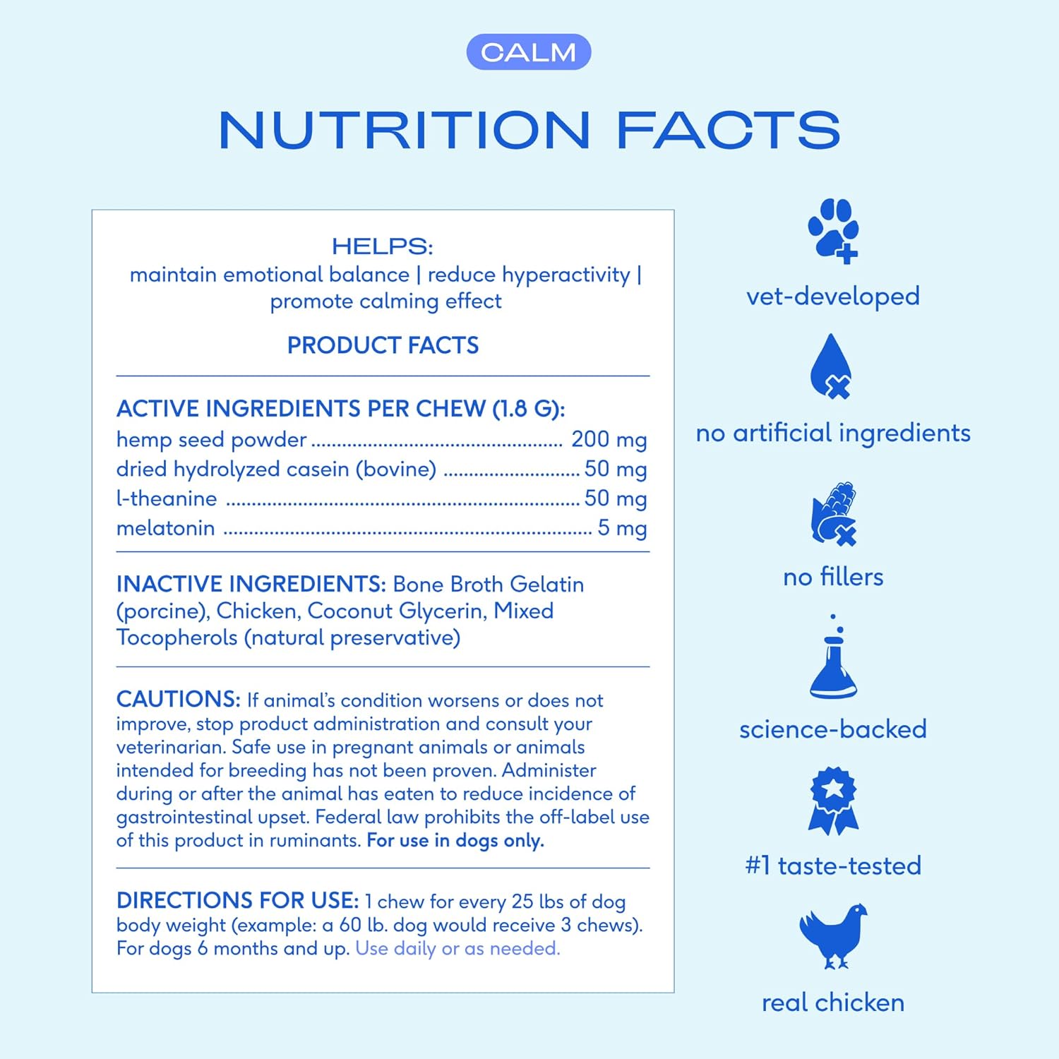Native Pet Calming Chews for Dogs - Melatonin for Dogs Anxiety Relief - Grain Free All Natural Hemp Calming Treats & L-Theanine Helps Manage Stress & Separation Anxiety - Puppy Sleep Aid - 60 Chews