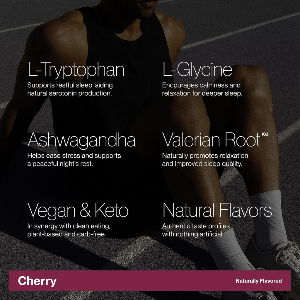 Cadence Sachets Recover Cherry - Carton (5g x 30) Science-Backed Overnight Hydration & Sleep Blend | Zero Caffeine | Vegan, Keto & Paleo Friendly | Sodium, Potassium & Magnesium for Recovery