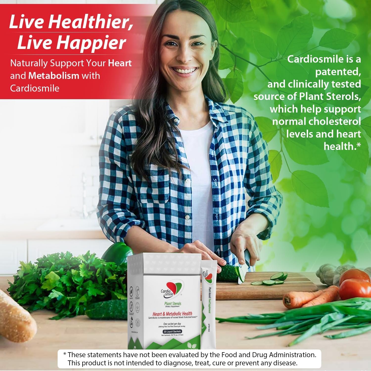 2000mg Plant Sterols Supports Healthy Cholesterol Levels with 1400mg beta-Sitosterol for Heart & Metabolic Health Support, 30 Day Supply in Single Use Liquid Packets