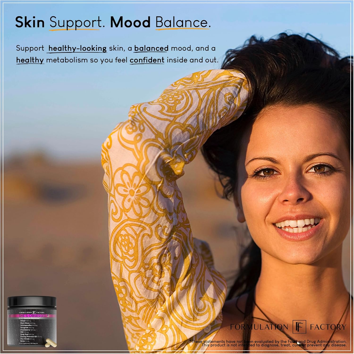 She's Obsessed: 10-in-1 Hormone Balance Maximizer with Shilajit, Maca, Ashwagandha, DIM, Dong Quai, Zinc & More for Vitality & Balance (240 Count (Pack of 2)