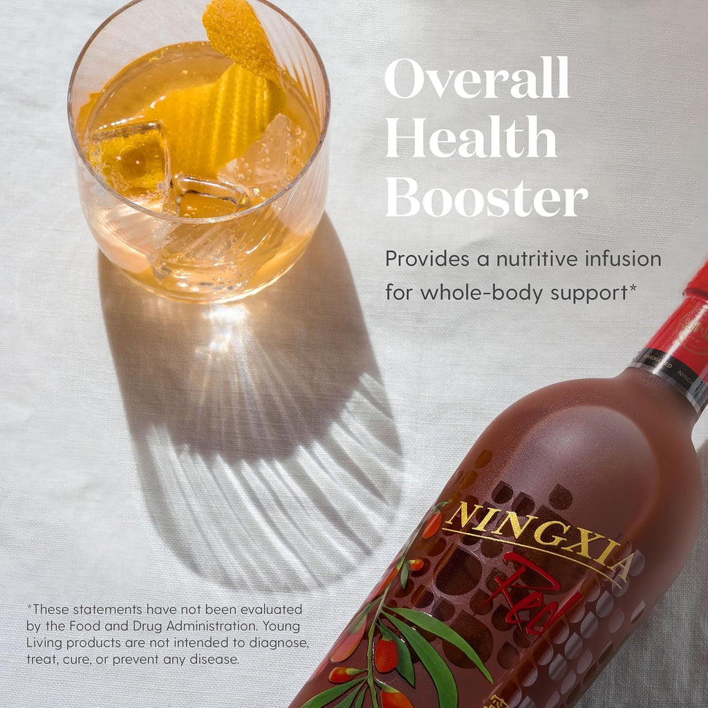 Young Living NingXia Red | 25.35 oz Bottle | Antioxidant-Rich Superfruit Blend | Antioxidant Drink | Increase Physical Energy | Features Wolfberry, Plum, Aronia, Cherry, Blueberry, & Pomegranate