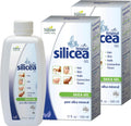 Hübner Original Silicea Gel 17 fl oz / 500 ml, 2 Pack, for Hair, Skin, Nails, and Connective Tissue, Pure Colloidal Silica Gel Formula, No Additives or Preservatives
