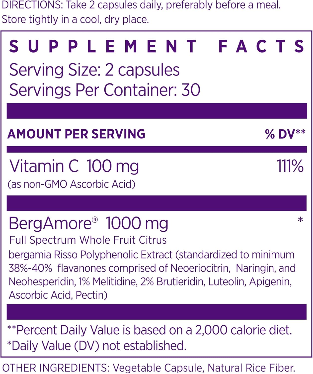 NAOMI Italian Citrus Bergamot 1000mg, Award-Winning Cardiologist Dvlpd High Potency, Clinically Shown to Support Healthy Cholesterol, Triglycerides, & Heart Health, w/ 7 Key Polyphenols, 30-Day Supply