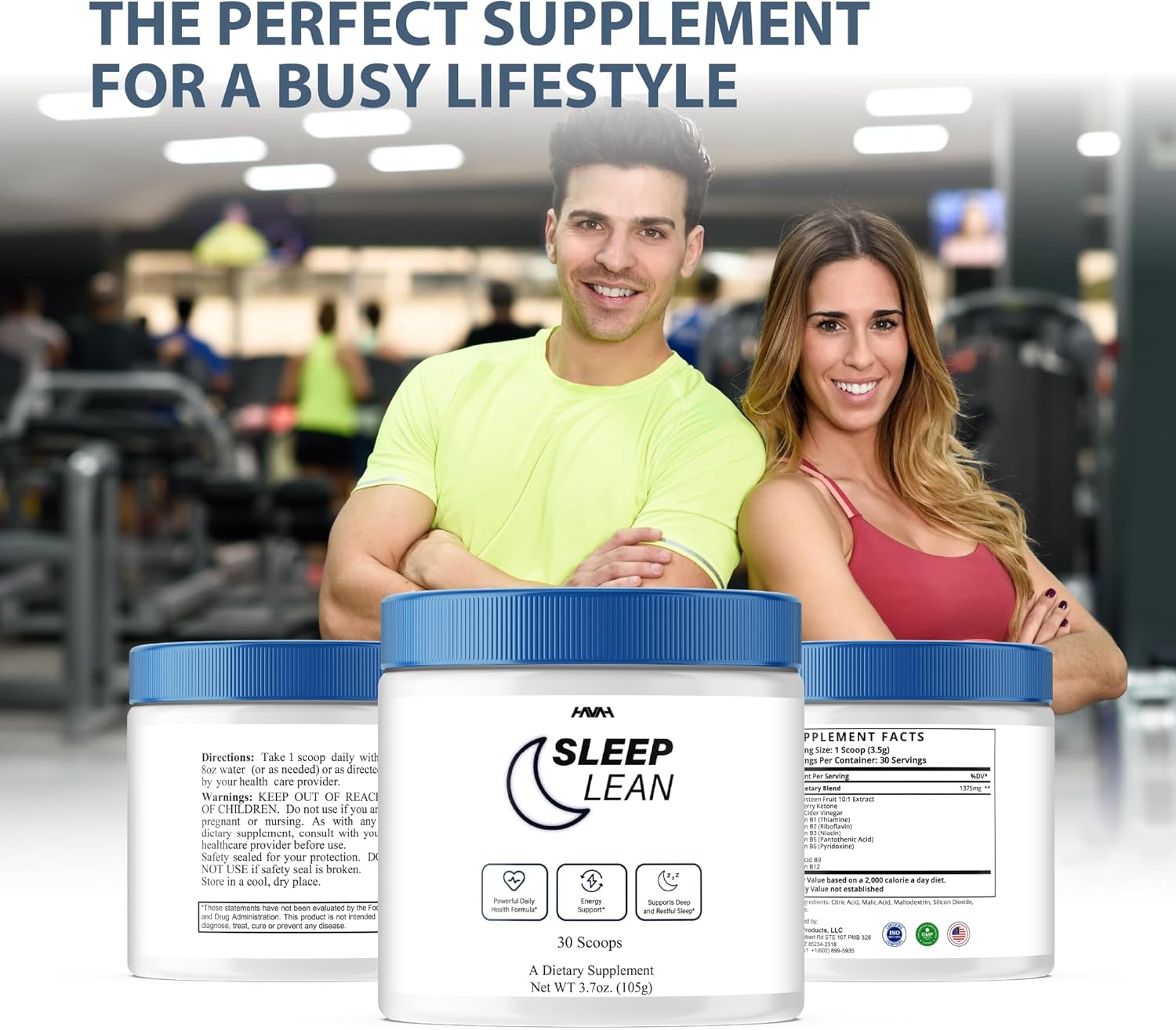 Sleep Lean Supplement Sleep Lean Advanced Formula, Sleep Lean Powder Advanced Overall Health Formula Supplement, Sleep Lean Premium Rest and Overall Wellness Support (3.7oz / 105g)