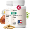 Nourished AndroEase Plus - Vegan Hormone Balance for Women - Zinc, Reishi, Green Tea and Saw Palmetto for Women - for Energy, Vitality, Facial Hair and Daily Wellness - 120 Capsules, Made in USA