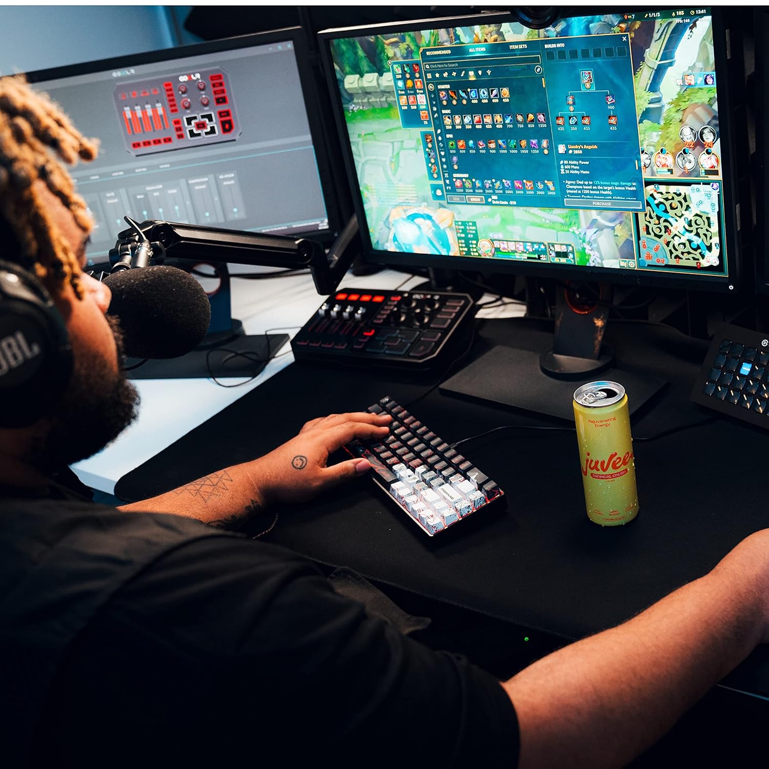 Juvee Rejuvenating Energy Drink. Sugar Free Energy Drinks. Taurine, Vitamin B12, Vitamin B6. 128 Mg Of Caffeine. L-Theanine For Mood Support. Panax Ginseng For Focus. Vitamin C For Immune Support. Gluten Free 12 oz - 12 Pack - Variety Pack