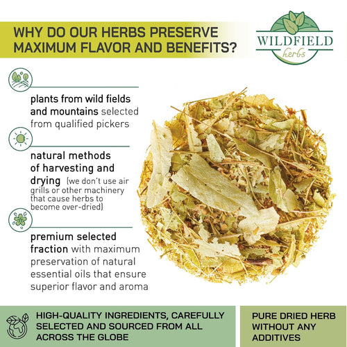 4 oz Linden Tea Dried Linden Flower Tea Blossom Herbal (Tilia Cordata) - 113g Herb Lipa Tila
