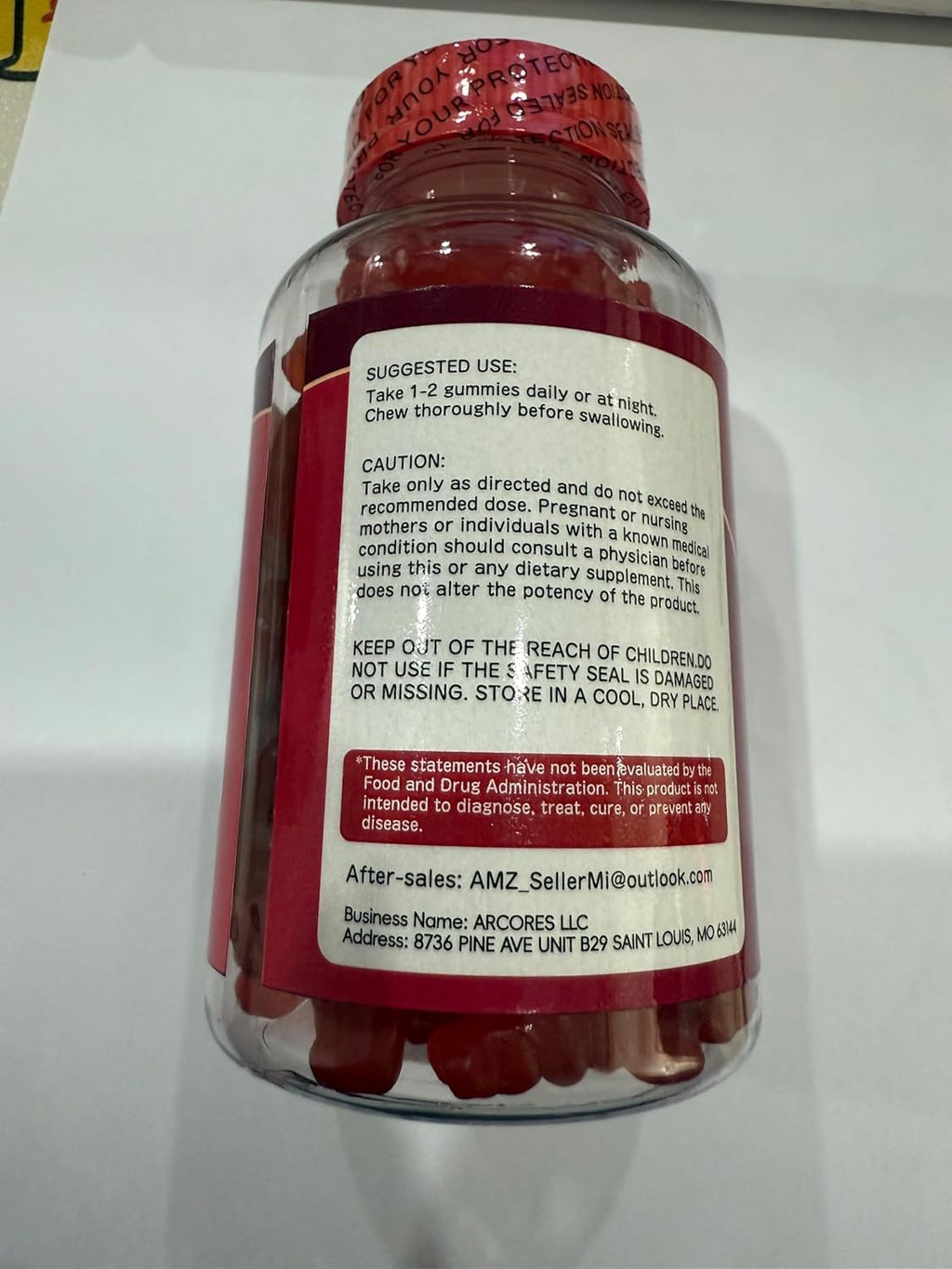 Magnesium Glycinate Gummies 600mg, Sugar Free Magnesium Gummies for Adults