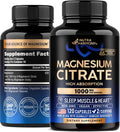 Magnesium Citrate Capsules 1000mg | High Absorption Supplement - Sleep, Muscle & Heart Support - Vegan | Non-GMO - Made in USA - As Powder | Pills | Tablets - 120 Capsules, 2 Month Supply