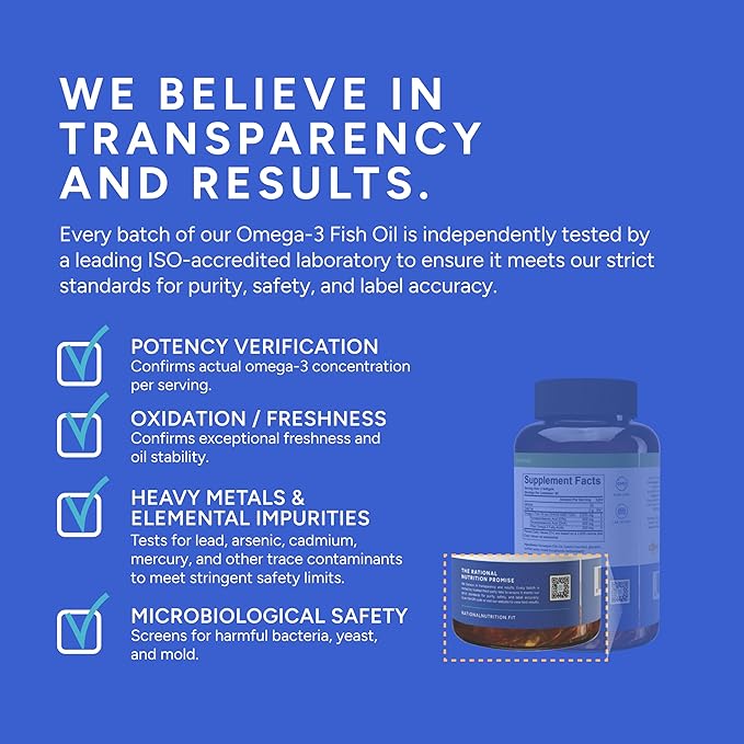 Norwegian Omega 3 Fish Oil Softgels - IFOS Certified - 1000 mg EPA + DHA per Serving - Re-esterified Triglyceride (rTG) Form - 120 Count - Supports Heart, Brain & Joint Health