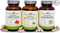 Men's Health Supplement Bundle, Natural Saw Palmetto, Mushroom Blend, Hawthorn, Heart and Prostate Support