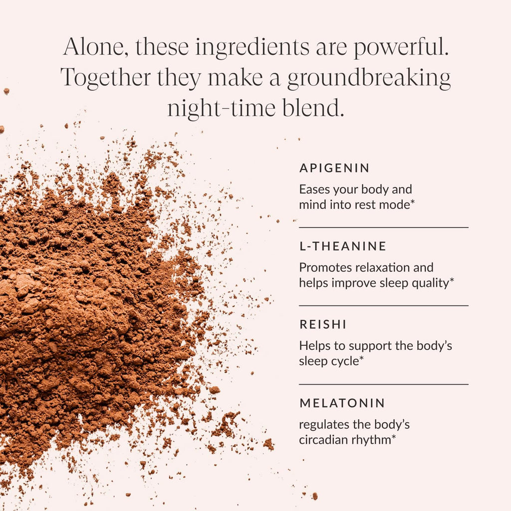 Beam Dream Sleep Powder, L-Theanine, Apigenin, Reishi and Magnesium, Third Party Tested Natural Sleep Aid & Sleep Supplement for Deep Sleep, Relaxation and Recovery, Natural Sleep Support, 30 Servings