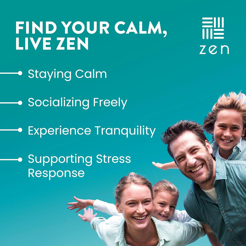 WellPath Zen Stress Relief Supplement + Mood Support (180 ct) | Calm, Stress & Energy Aid | Ashwagandha Root, Rhodiola Rosea, L-Theanine, Lemon Balm | Herbal Capsules