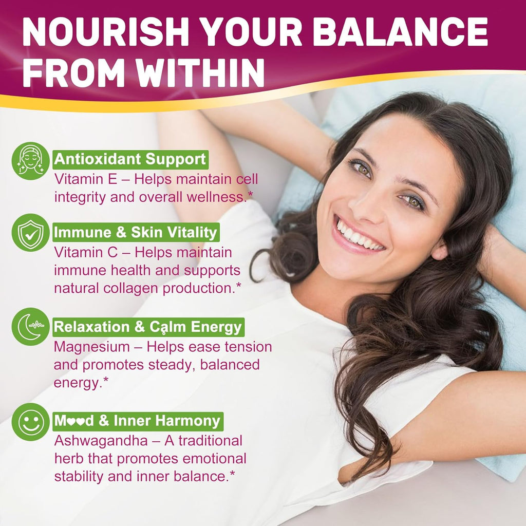 Inositol Gummies for Women + Chasteberry, Myo-Inositol & D-Chiro Inositol 2000mg + 50mg Ideal 40:1 Ratio with Methylated B12 & Folate, Choline, Magnesium, Vitamin D3 for Overall Health, Pack of 2