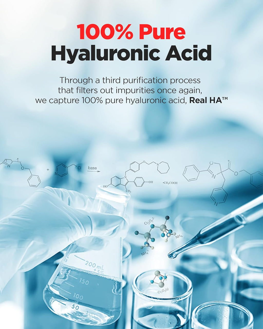 WELLAGE Real Hyaluronic Cream 100, Pure Hyaluronic Acid Korean Face Moisturizer with Ceramide Panthenol Squalane Vitamin B5 Niacinamide - Hydrating face moisturizer, Hypoallergenic, 2.7oz.