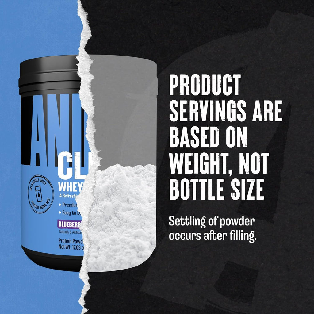 Clear Whey Isolate Protein Powder - Easy to Digest and Mix, 5g BCAA, Deliciously Juicy, Refreshing Anytime Drink for Men and Women, Blueberry Acai 500g (20 Servings)