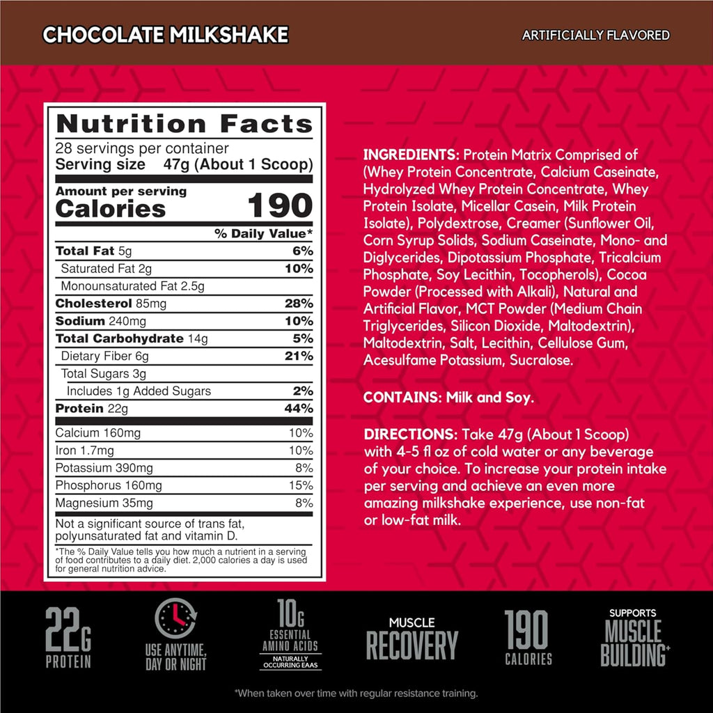 BSN SYNTHA-6 Whey Protein Powder with Micellar Casein, Milk Isolate, Chocolate Milkshake, 28 Servings (Packaging May Vary) Chocolate