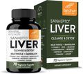 Sandhu's Liver Cleanse Detox & Repair Support | 70 Capsules (Pack of 1) | Herbal Supplement for Liver Health | Milk Thistle Dandelion Root Andrographis with 8 Minerals