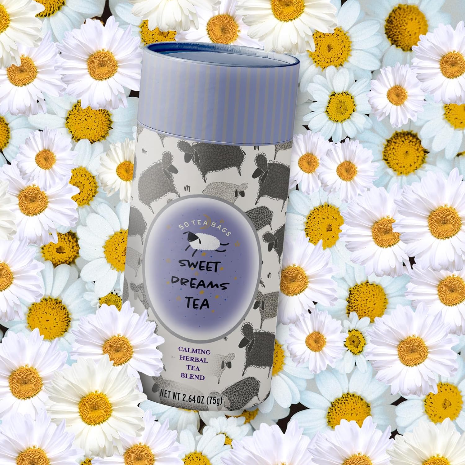 Life Plus Style Gourmet Sweet Dreams Calming Herbal Tea Organic Peppermint Natural Herbal Fennel Tea Caffeine Free Chamomile Tea Hot or Iced Soothing Blend Sleep Relax Supports Wellness 60 Tea Bags