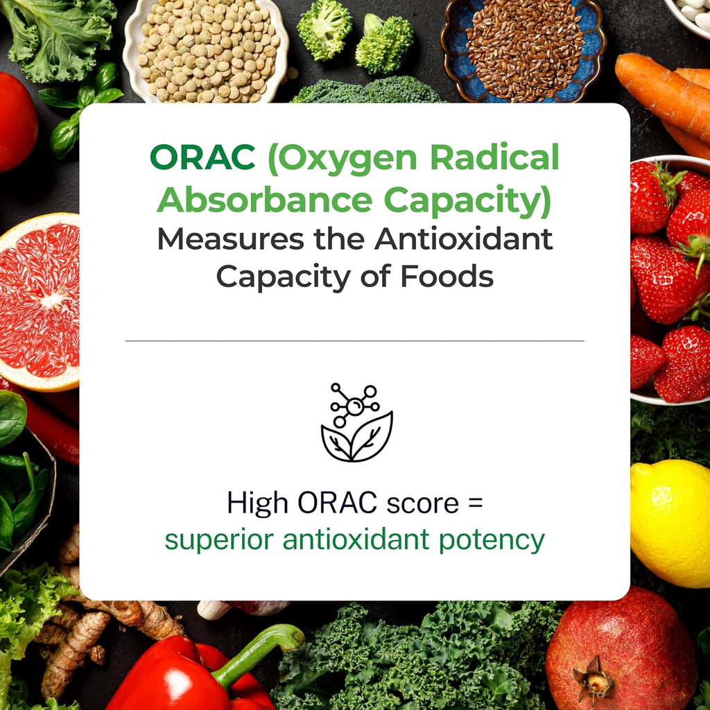 Paradise Herbs ORAC Energy Greens, Berry Superfood Powder, Over 40,000 ORAC Antioxidants, Organic Greens, Berries, Mushrooms & Probiotics, Non-GMO, Gluten-Free, 25 Servings