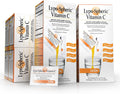 LivOn Laboratories Lypo–Spheric Vitamin C – 6 Cartons (180 Packets) – 1,000 mg Vitamin C & 1,000 mg Essential Phospholipids Per Packet – Liposome Encapsulated for Improved Absorption – 100% Non–GMO