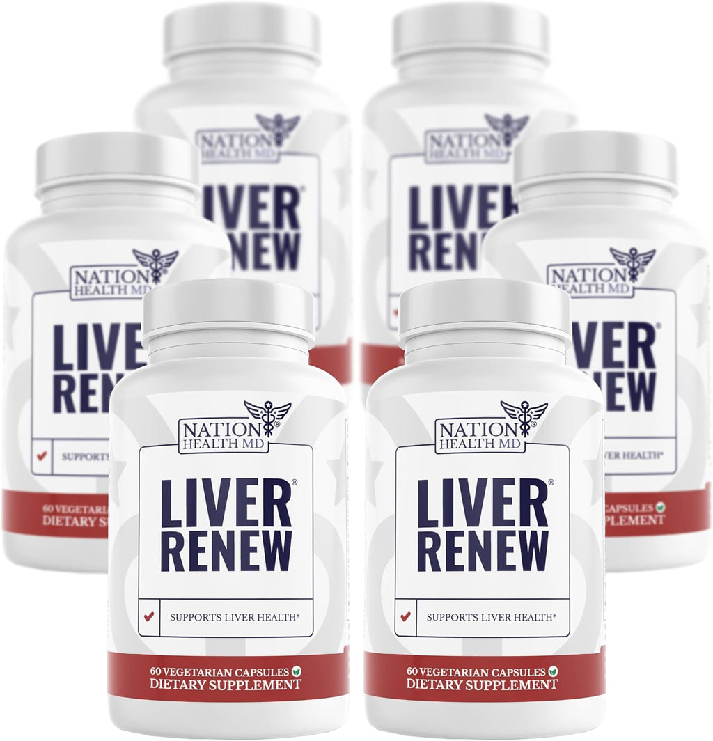 Liver Renew - Liver Cleanse Detox & Repair - Liver Support Supplement with Artichoke Extract, Milk Thisle, Dandelion and Turmeric - 360 Capsules