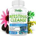 Intestinal Cleanse for Adults – Extra Strength Intestine Cleanse and Detox Supplements with Black Walnut Hull, Wormwood, and Echinacea – 60 Capsules