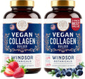 Vegan Collagen for Women and Men - Organic Superfood, Amino Acids Glycine, Lysine, Proline for Healthy Skin, Hair, Nails - Plant-Based Collagen Booster Supplements - 60 Gluten-Free Vegetarian Pills