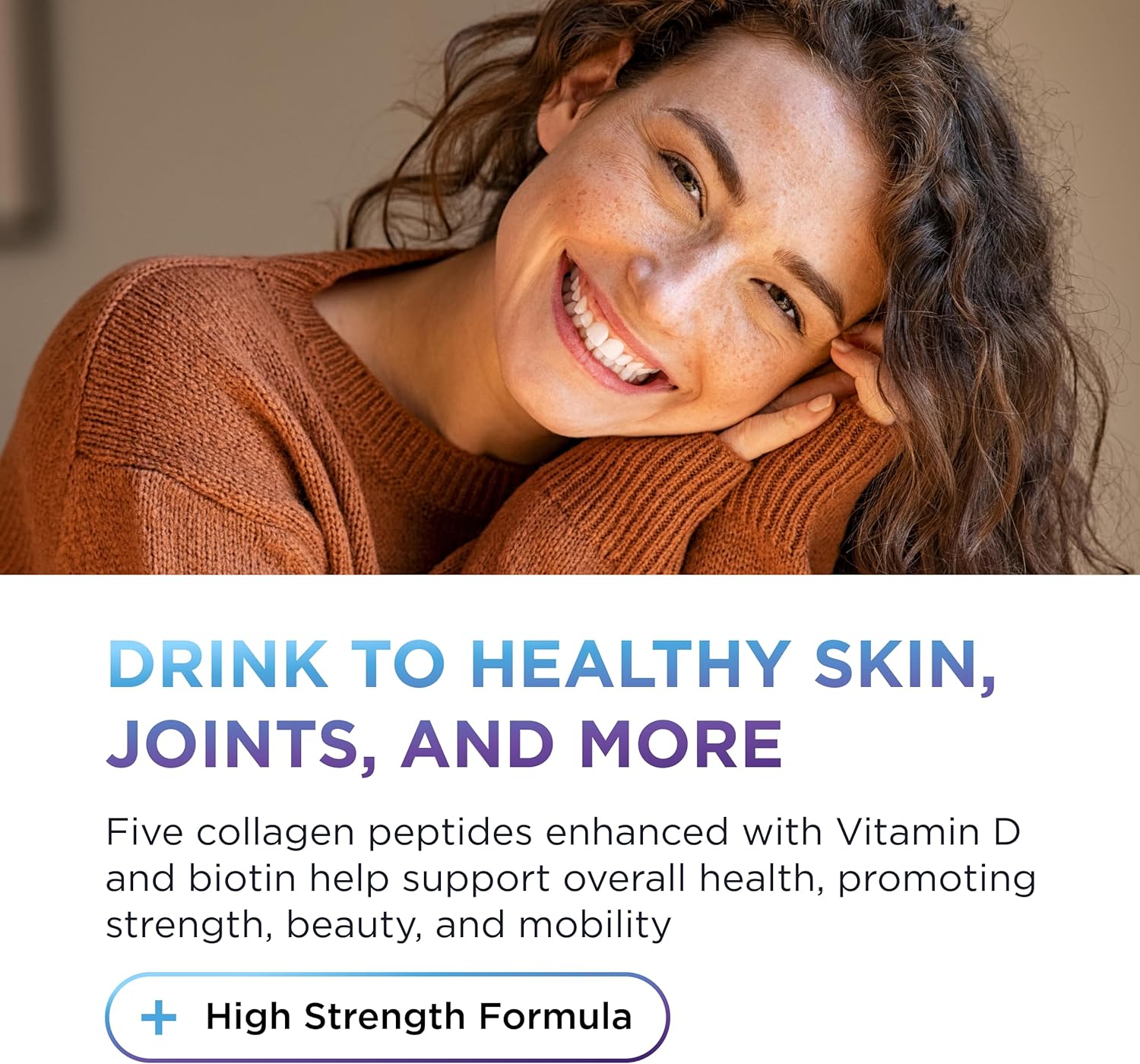 DR. EMIL NUTRITION Multi Collagen Peptides Plus Biotin and Vitamin D - Biotin and Collagen Supplements for Hair Skin and Nails - Biotin Pills for Hair Growth