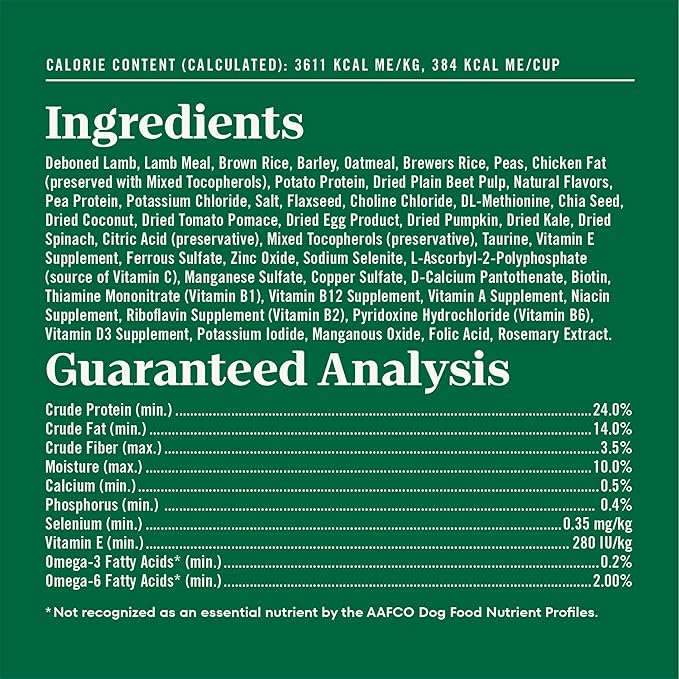 Nutro Natural Choice Adult Small Bites Dog Food, Lamb & Brown Rice Recipe, 5 lb. Bag