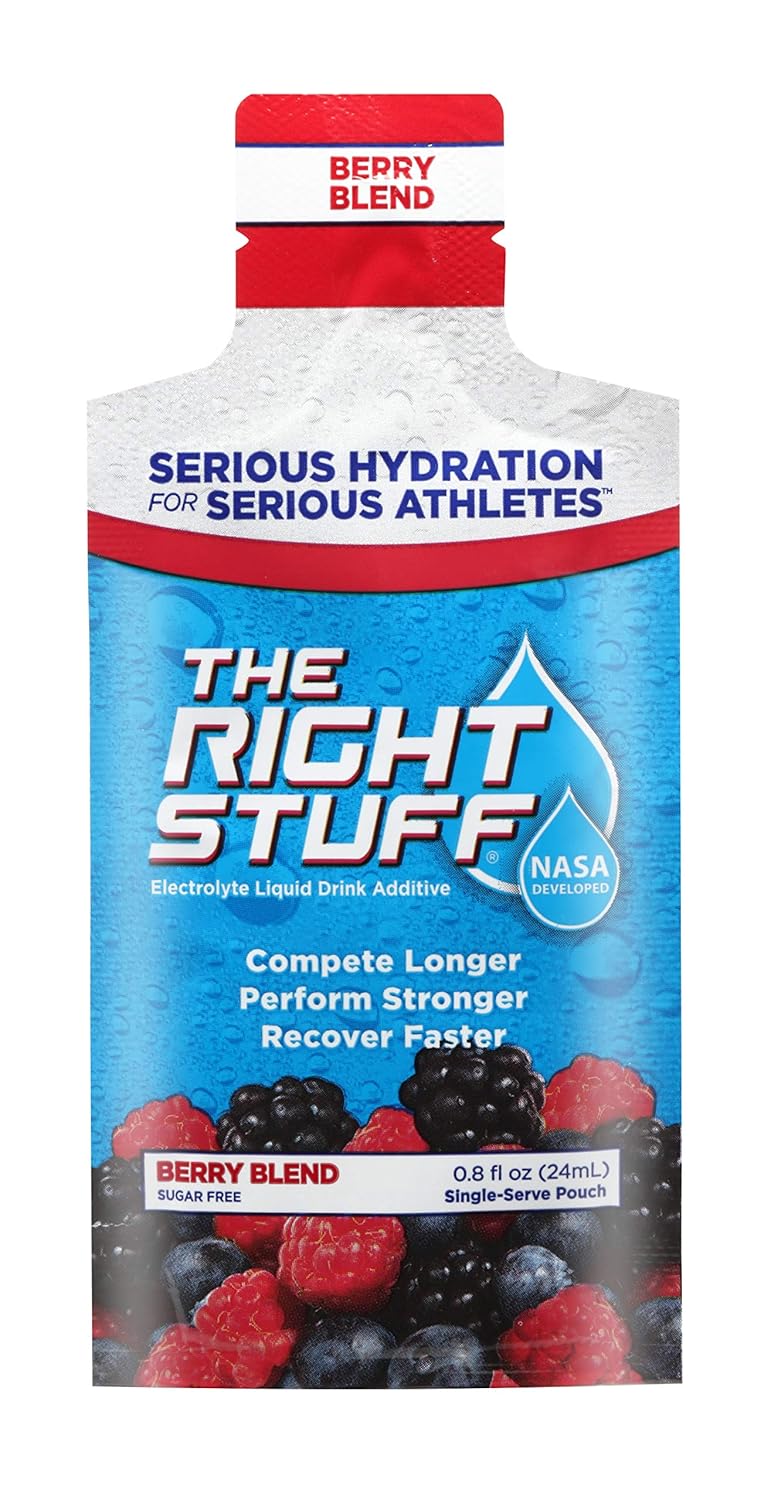 The Right Stuff Electrolyte Drink Concentrate - 10 Pouch Box - Berry Blend