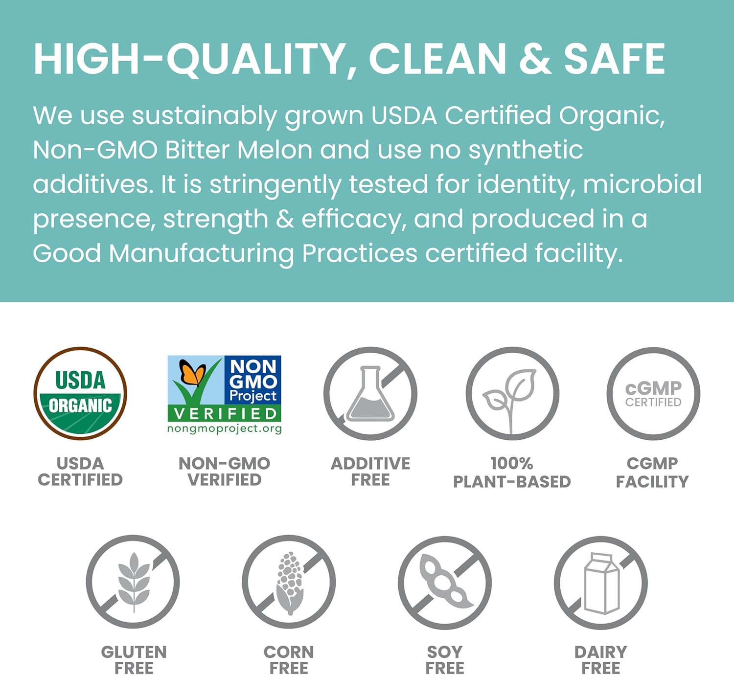 Himalaya Organic Bitter Melon - Herbal Glucose Metabolism Support - USDA Organic, Non-GMO, Vegan, Gluten Free, 660 mg, 60 Caplets