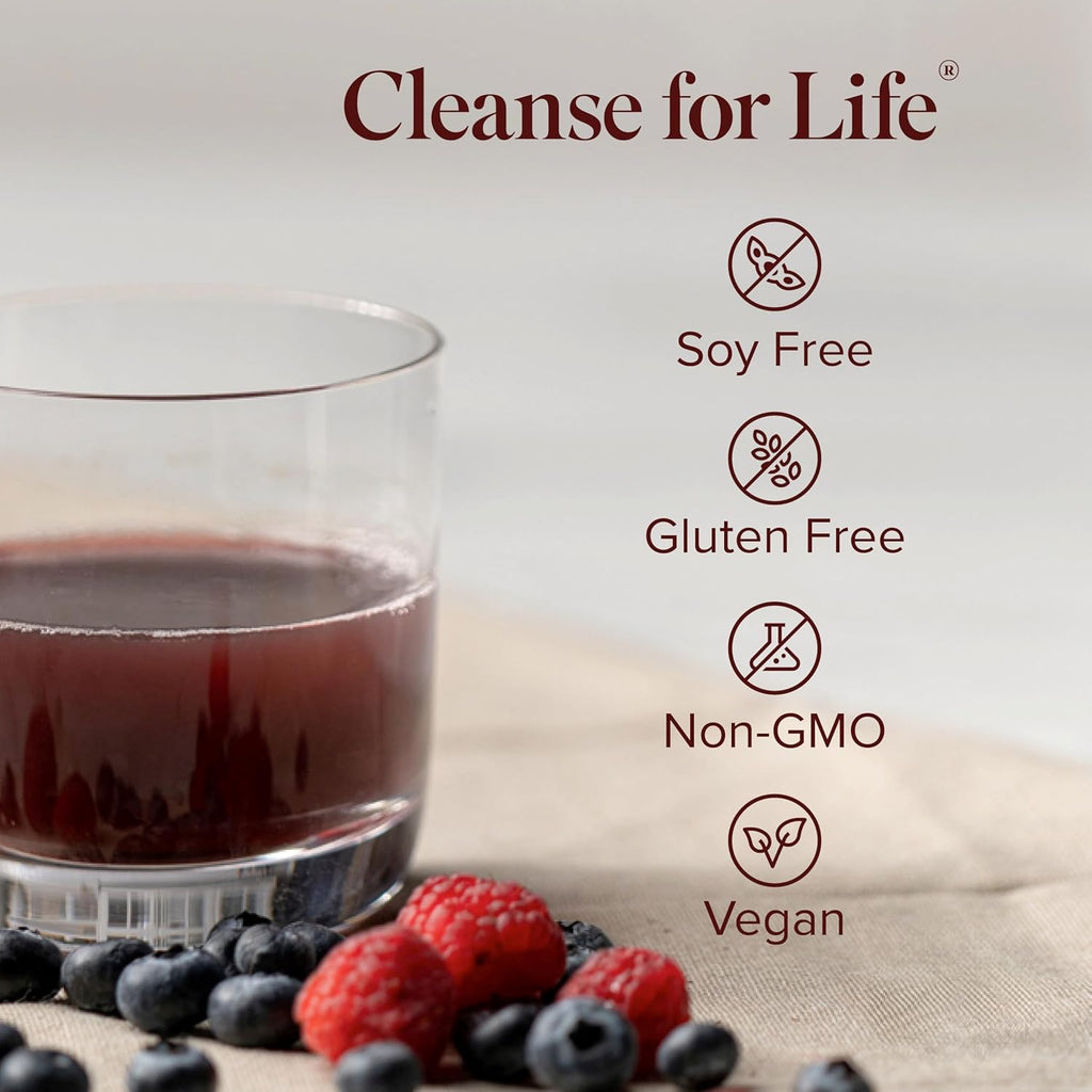 Isagenix Cleanse for Life - Detox Cleanse Drink with Vitamin B12, Niacin and Vitamin B6 for Overall Wellness - 32-Ounce Bottle (Natural Rich Berry Flavor), Packaging May Vary