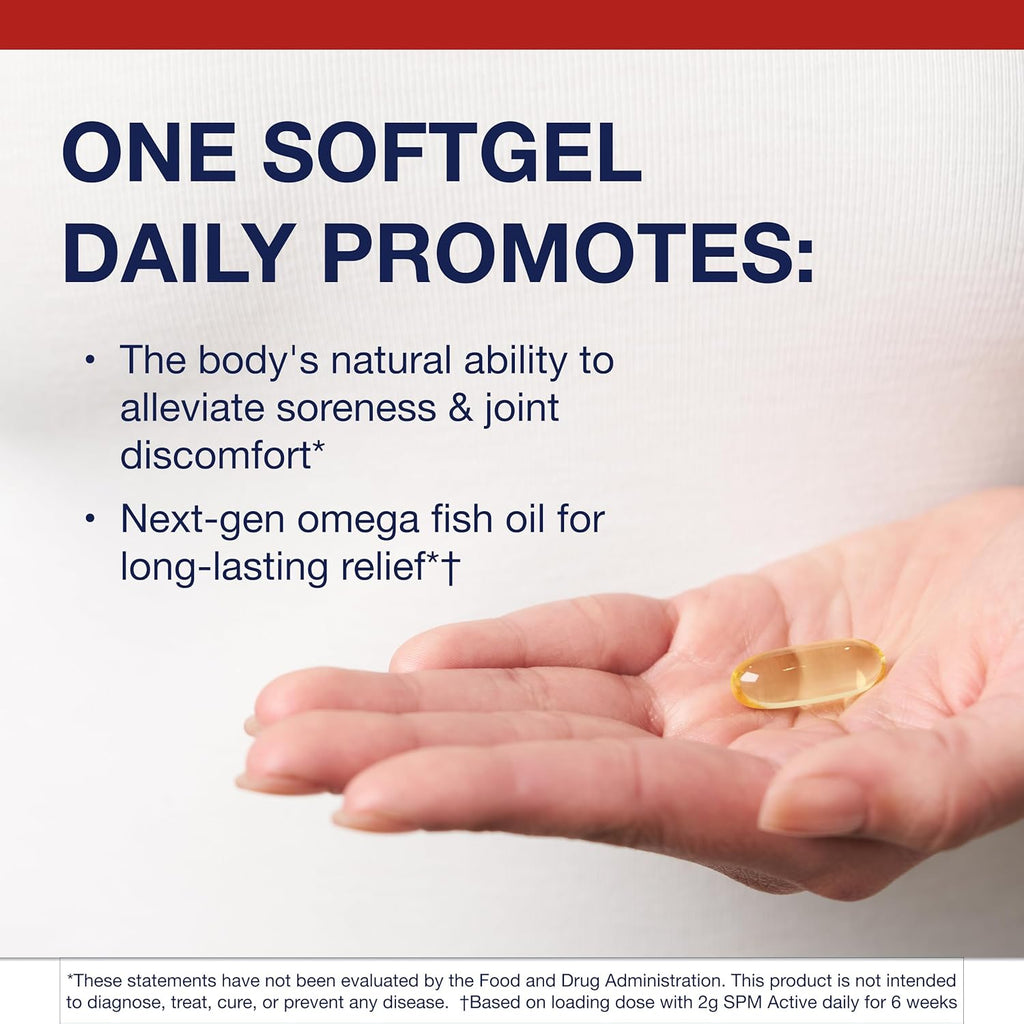 Metagenics SPM Active One Daily - Joint Soreness Supplement with Pro Resolving Mediators* - Encourages Soothing Relief* - Features Next Generation Omega Fish Oil - Non-GMO & Gluten-Free - 60 Softgels