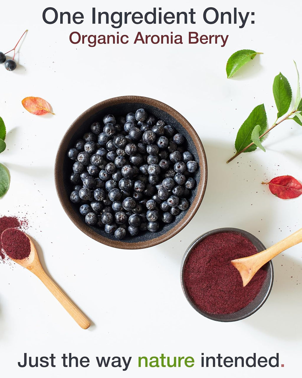 Green Valley Superfoods Organic Aronia Berry Juice Powder, Chokeberry, Antioxidant Rich Anthocyanins (8 Ounce)