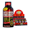 Vitamin Energy Workout+ Extra Strength Energy Shot Berry 8 Pack, 260mg Natural Caffeine, Pre-Workout, B-Vitamins, Minerals, Endurance & Performance, Zero Sugar, Gluten-Free, Vegan, 1.93 fl oz