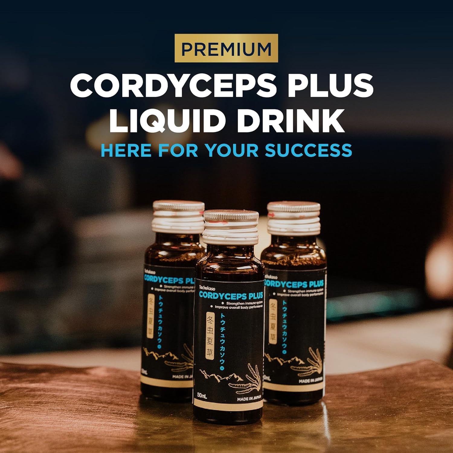 FINE JAPAN Cordyceps Plus: Premium Cordyceps Mushroom Extract and Macadamia Blend - Smart Drops Adaptogenic Mushrooms, Organic Mushroom Supplement for Energy & Immunity, Liquid Cordyceps (Pack of 20)