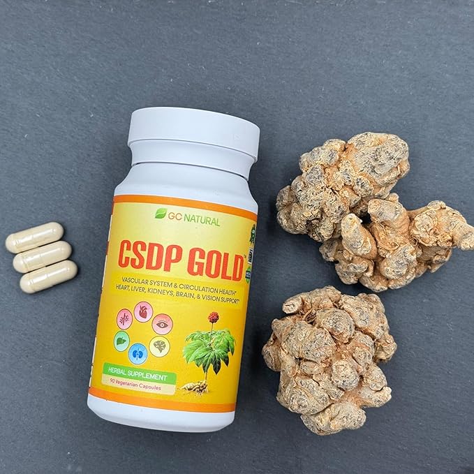CSDP Gold Ginseng Herbal Supplement, Supports Circulatory System
