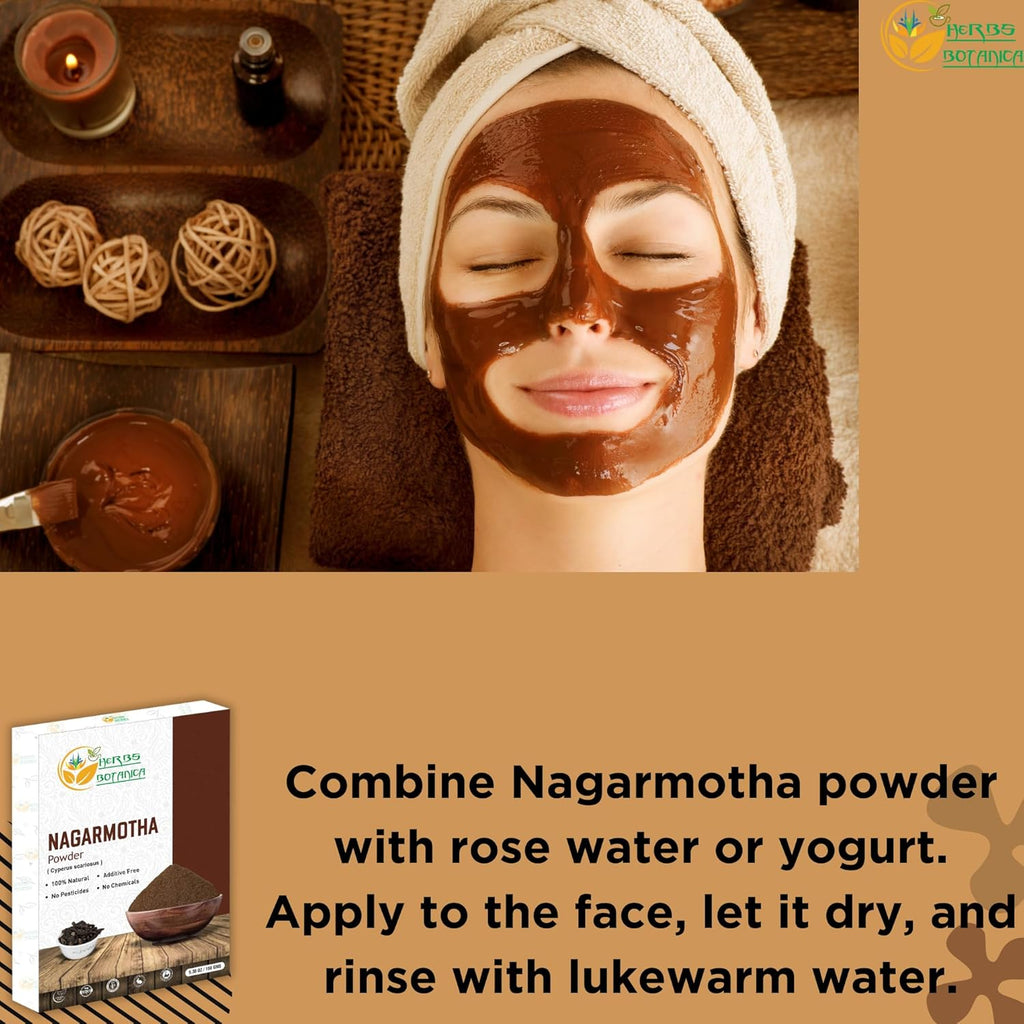 Organic Nagarmotha Powder Cyperus Rotundus Ayurvedic Formula for Digestion 100% Pure Premium Quality Herbal Supplement for Men and Women Promotes Healthy Hair Care 150 GMS / 5.3 oz