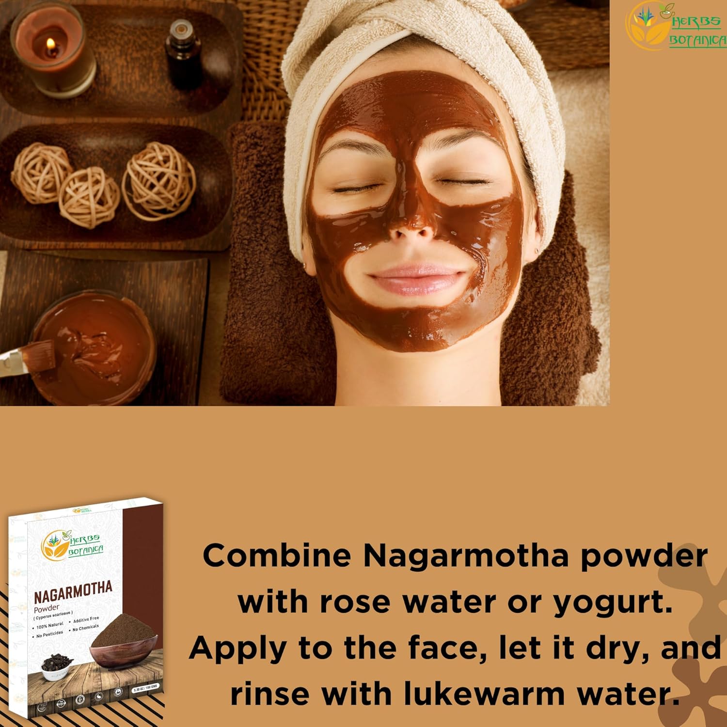 Organic Nagarmotha Powder Cyperus Rotundus Ayurvedic Formula for Digestion 100% Pure Premium Quality Herbal Supplement for Men and Women Promotes Healthy Hair Care 150 GMS / 5.3 oz