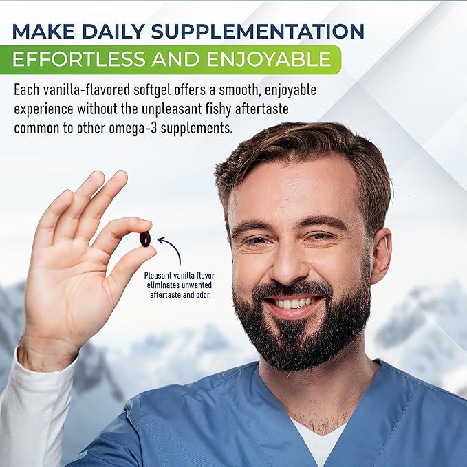 Active Lifestyle Antarctic Krill Oil Supplement, High Absorption EPA, DHA, Astaxanthin & Phospholipid, Red Krill, GMO Free, Gluten Free, Soy Free, Dairy Free, Lab Tested, Made in USA