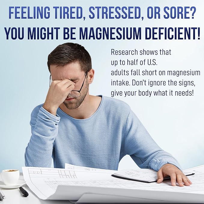 Magnesium Glycinate 1000mg - High Absorption chelated Magnesium Supplement - Supports Relaxation, Restful Sleep, Muscle Function & Bone Health - 180 Capsules - Vegan, Non-GMO