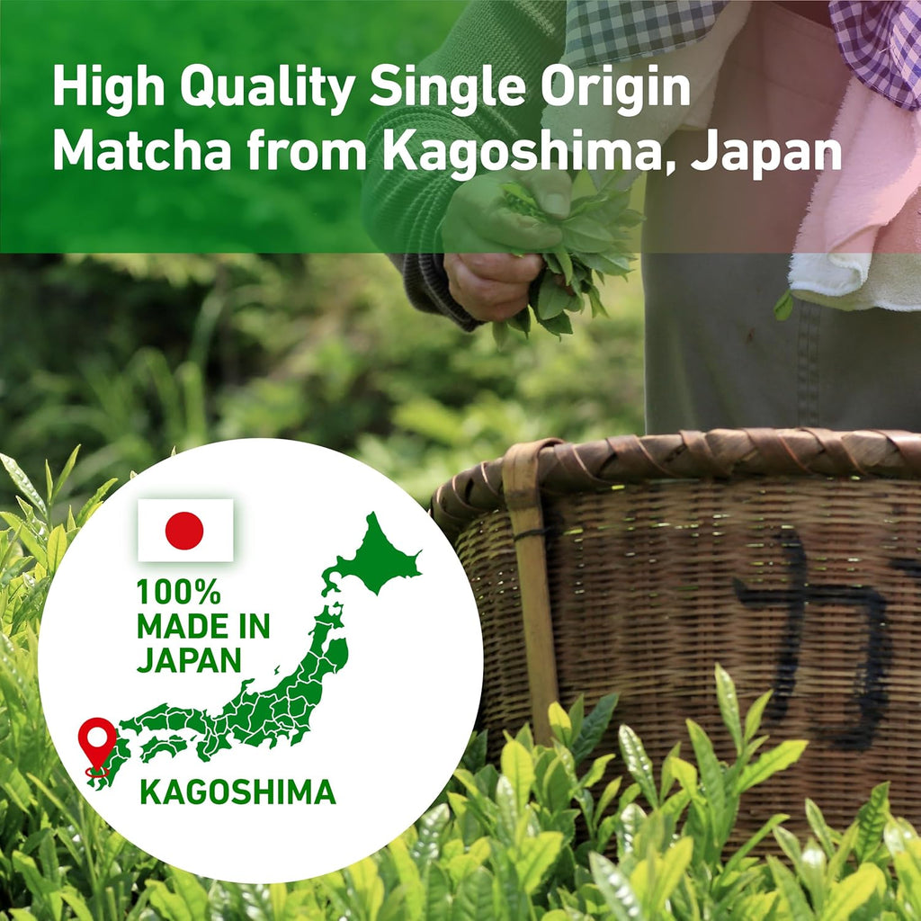 Kyoto Geisha Matcha Organic Super Ceremonial Grade - Authentic Japanese First Harvest Matcha Green Tea Powder from Kagoshima (40g / 1.41oz)