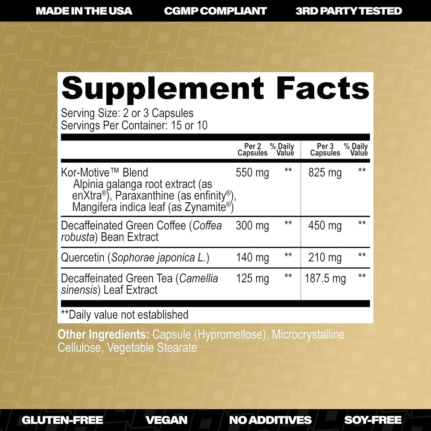 Korrect Clean Energy Supplement for Men & Women | Mental Clarity, Nootropic| Paraxanthine, Sustained Attention| Jitter-Free Stamina |3rd Party Lab Tested, Non-GMO, cGMP Certified 30 Capsules
