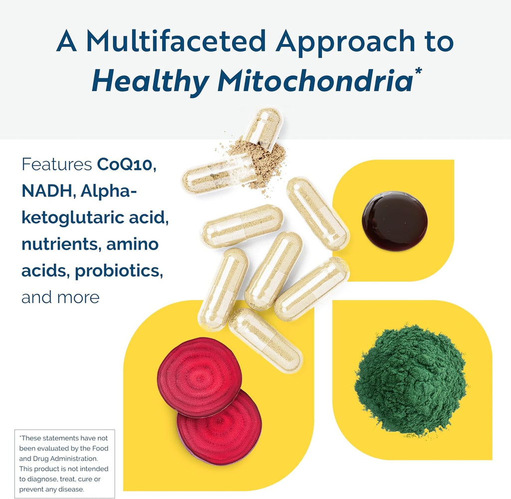 Researched Nutritionals ATP Supplements for Cellular Health & Energy Support - ATP Fuel - Vitamin E, CoQ10 & NADH to Promote Mental Clarity & Healthy Mitochondria (150 Capsules)