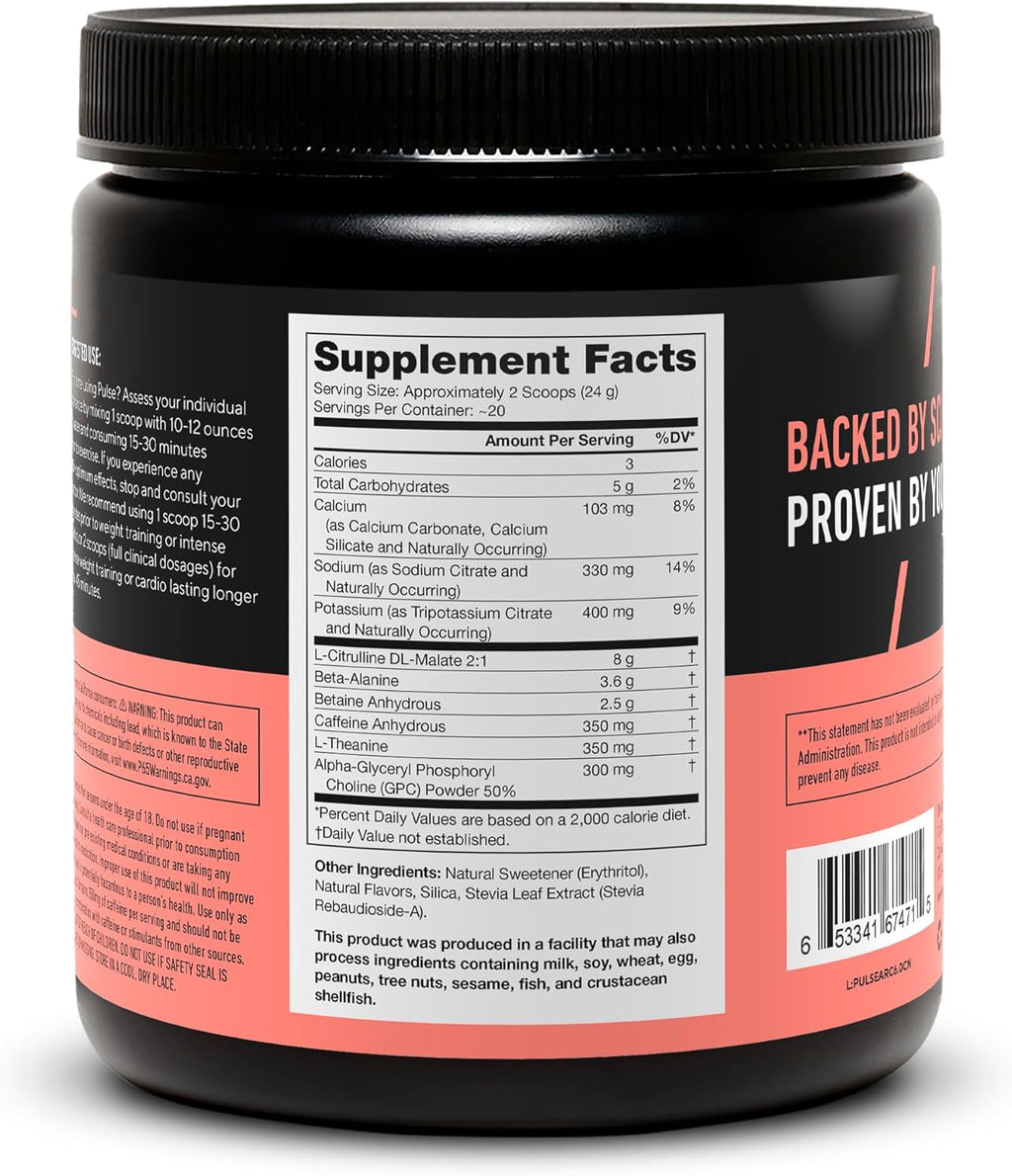 LEGION- All Natural Nitric Oxide Preworkout Drink to Boost Energy, Creatine Free, Naturally Sweetened, Beta Alanine, Citrulline, Alpha GPC (Arctic Blast)