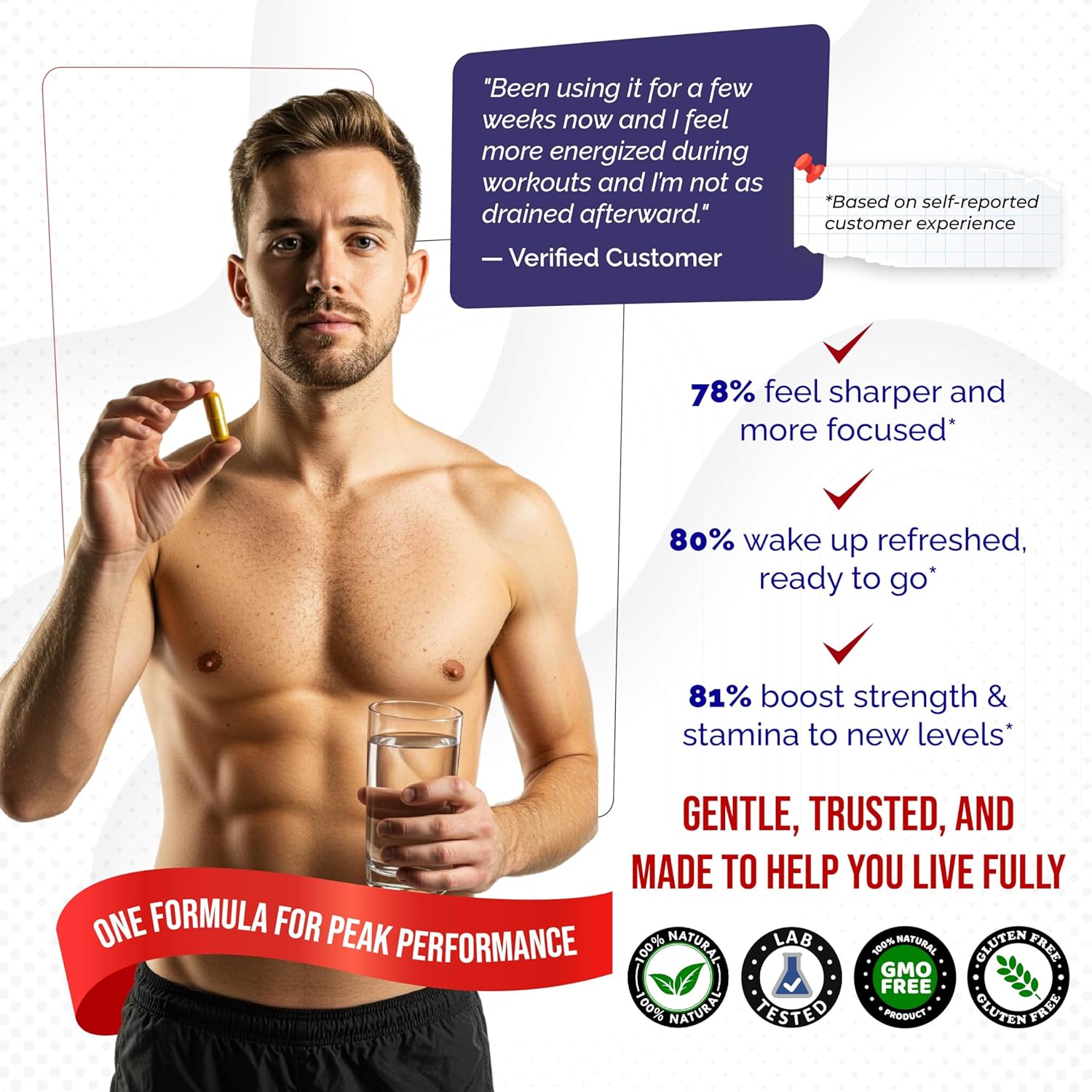 Tribulus Terrestris 98% Saponins - Enhanced 12-in-1 Formula with Yohimbine, Red Panax Ginseng, Ashwagandha for Boosting Energy, Stamina & Endurance* - Made in The USA