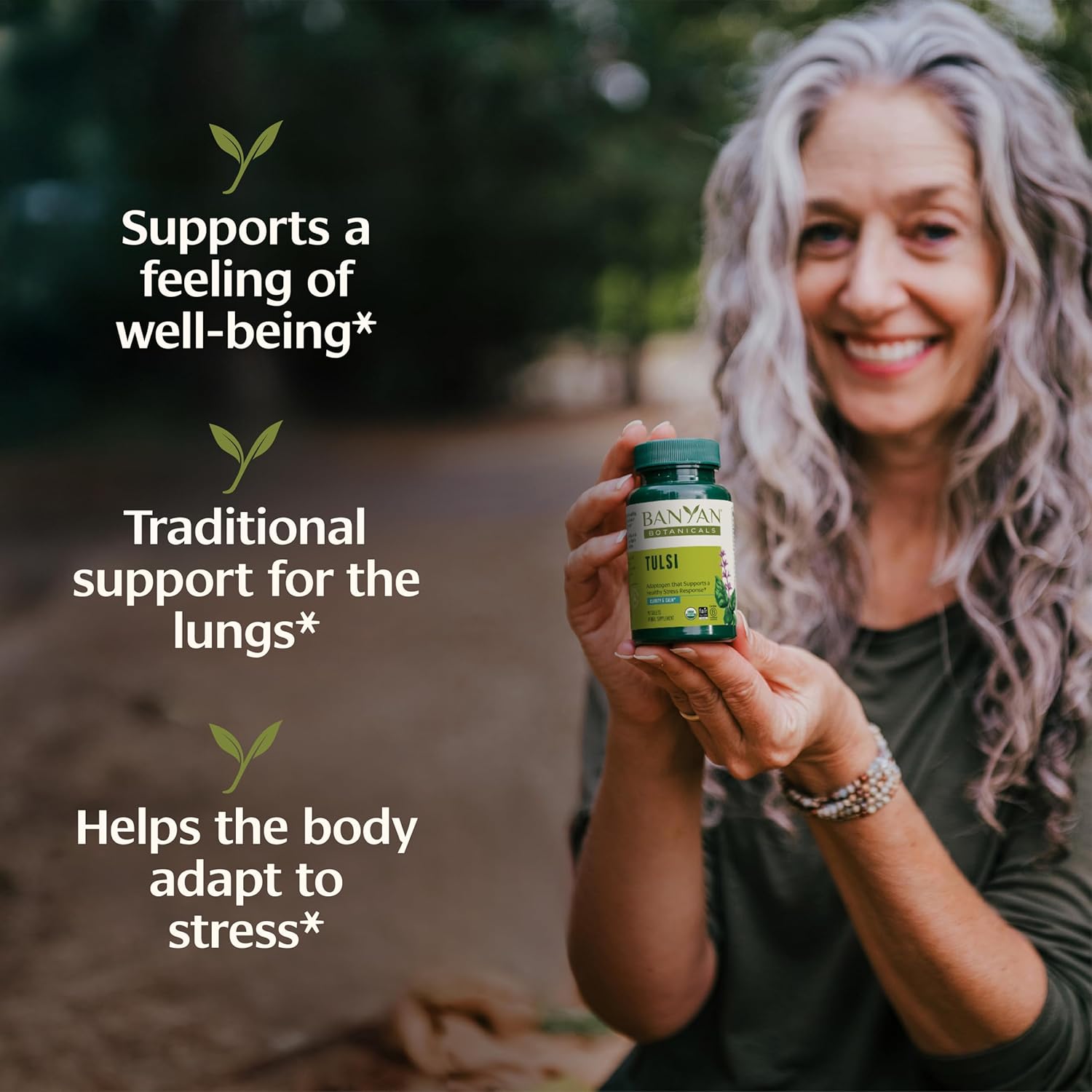 Banyan Botanicals Tulsi (Holy Basil) – Uplifting Adaptogen – Organic Lung and Respiratory Health Supplement* – 90 Tablets – Non-GMO Sustainably Sourced Vegan