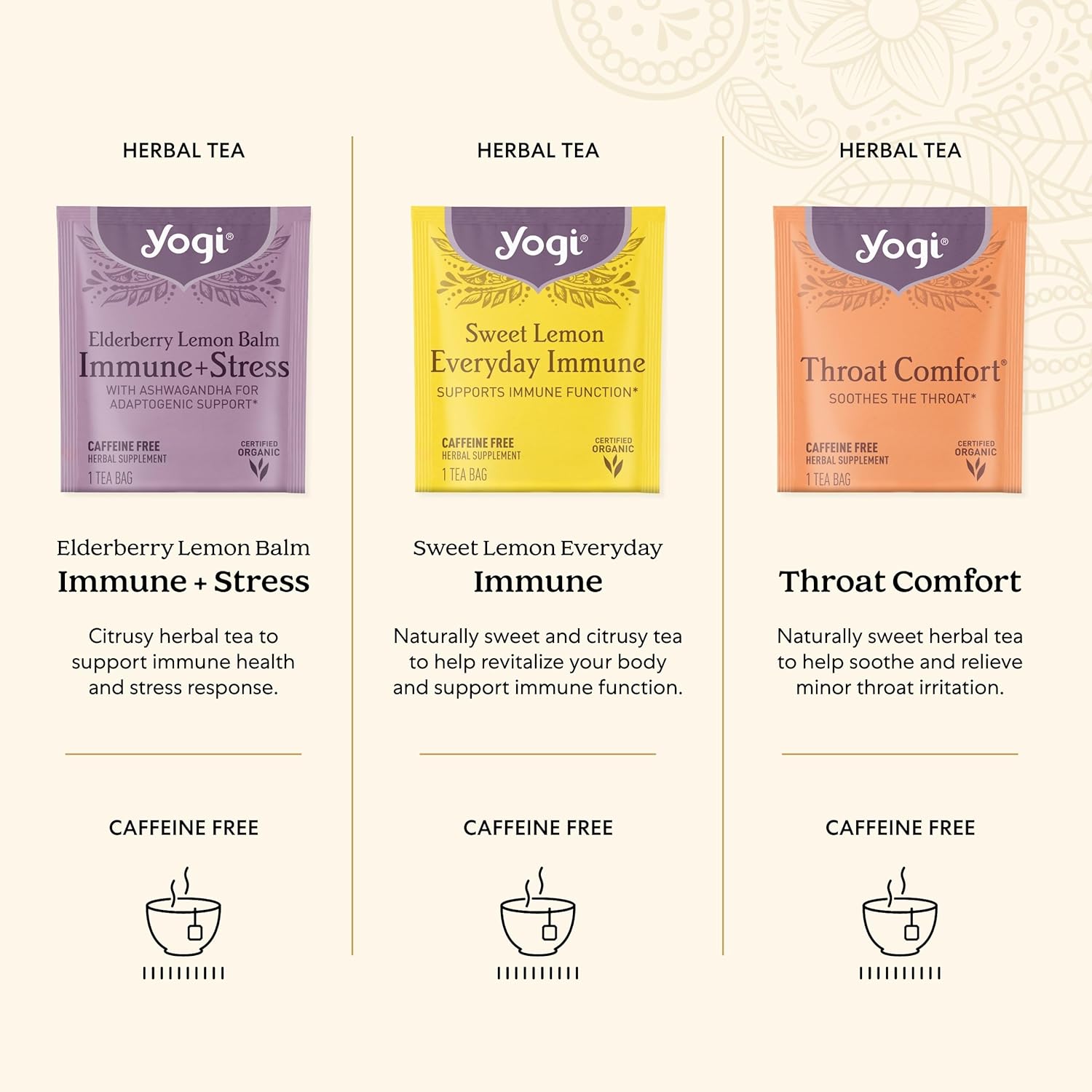 Organic Sampler Gift Box-5 Tea Bags per Flavor (45 Tea Bags)-Delicious Wellness Immunity Teas-9 Herbal Teas-Caffeine-Free Tea Variety Pack-Tea Gift Set